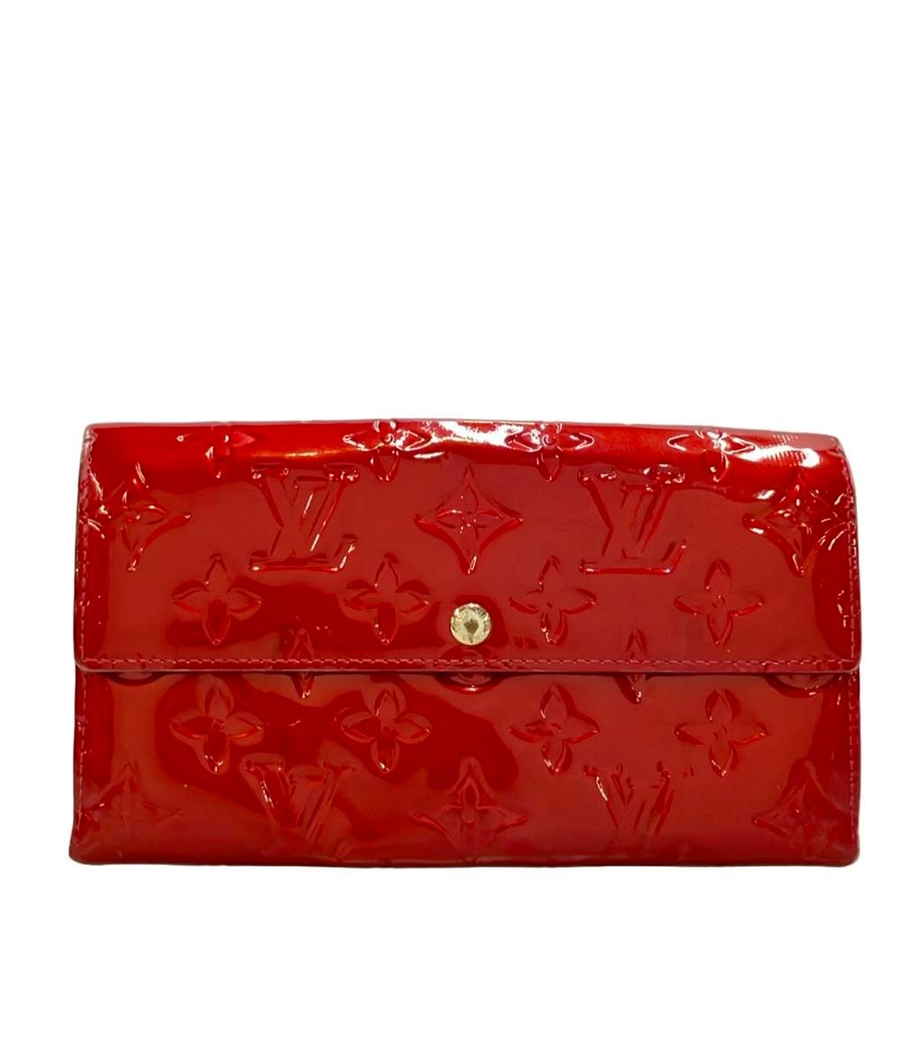 ルイ・ヴィトン 長財布 ポルトフォイユ サラ ヴェルニ M93530 レディース メンズ LOUIS VUITTON
