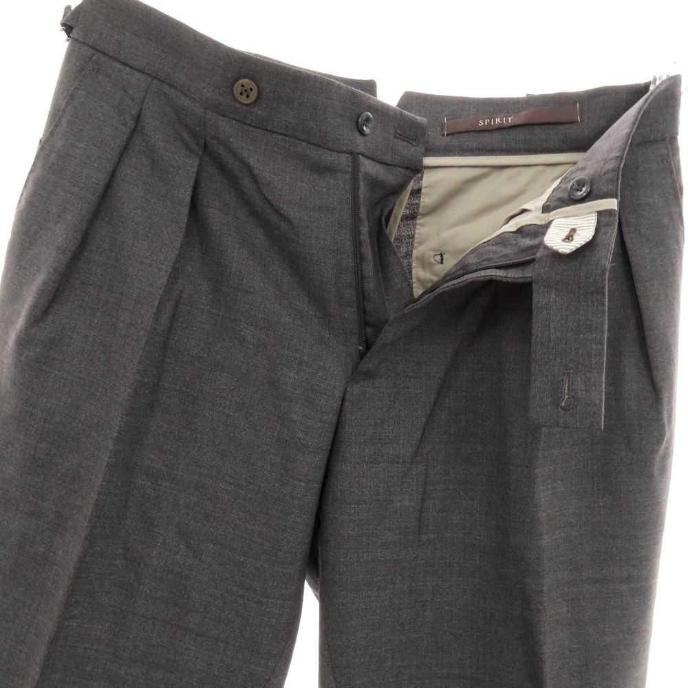 ベルウィッチ Berwich グレー ウールスラックスパンツ 46 BERWICH SCOTCH ウールパンツ 46