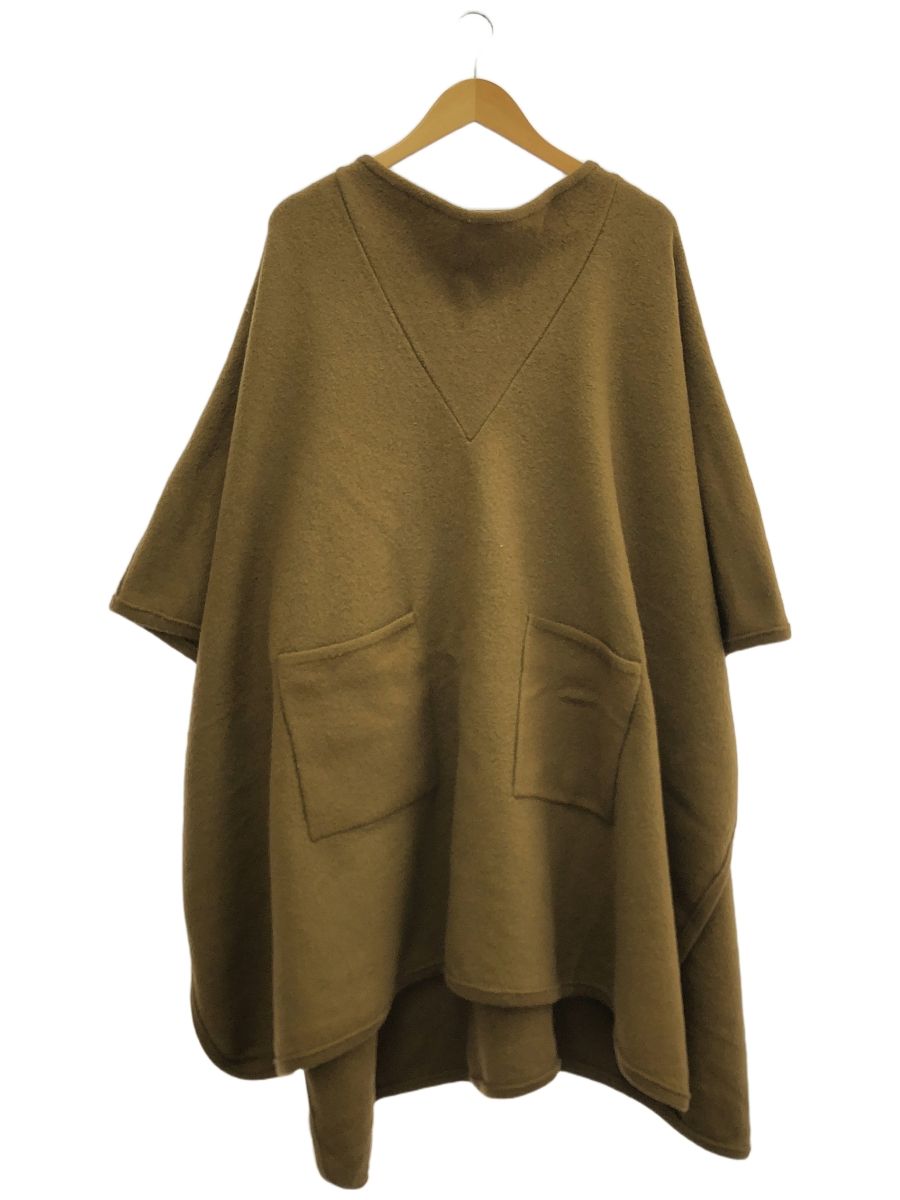 Cristaseya（クリスタセヤ）FELTED WOOL MAXI PONCHOブラウンL - メルカリ 