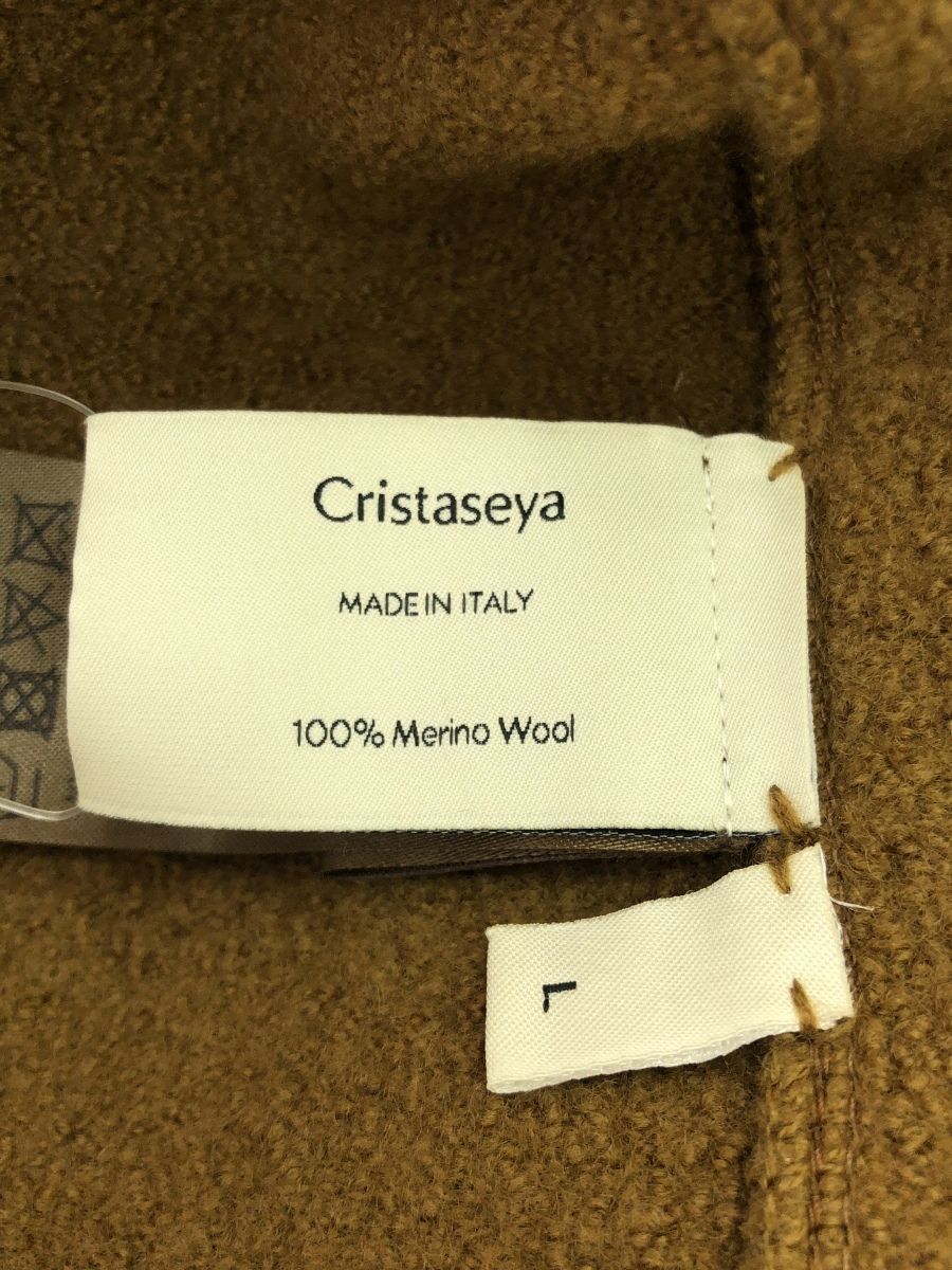 Cristaseya（クリスタセヤ）FELTED WOOL MAXI PONCHOブラウンL - メルカリ 