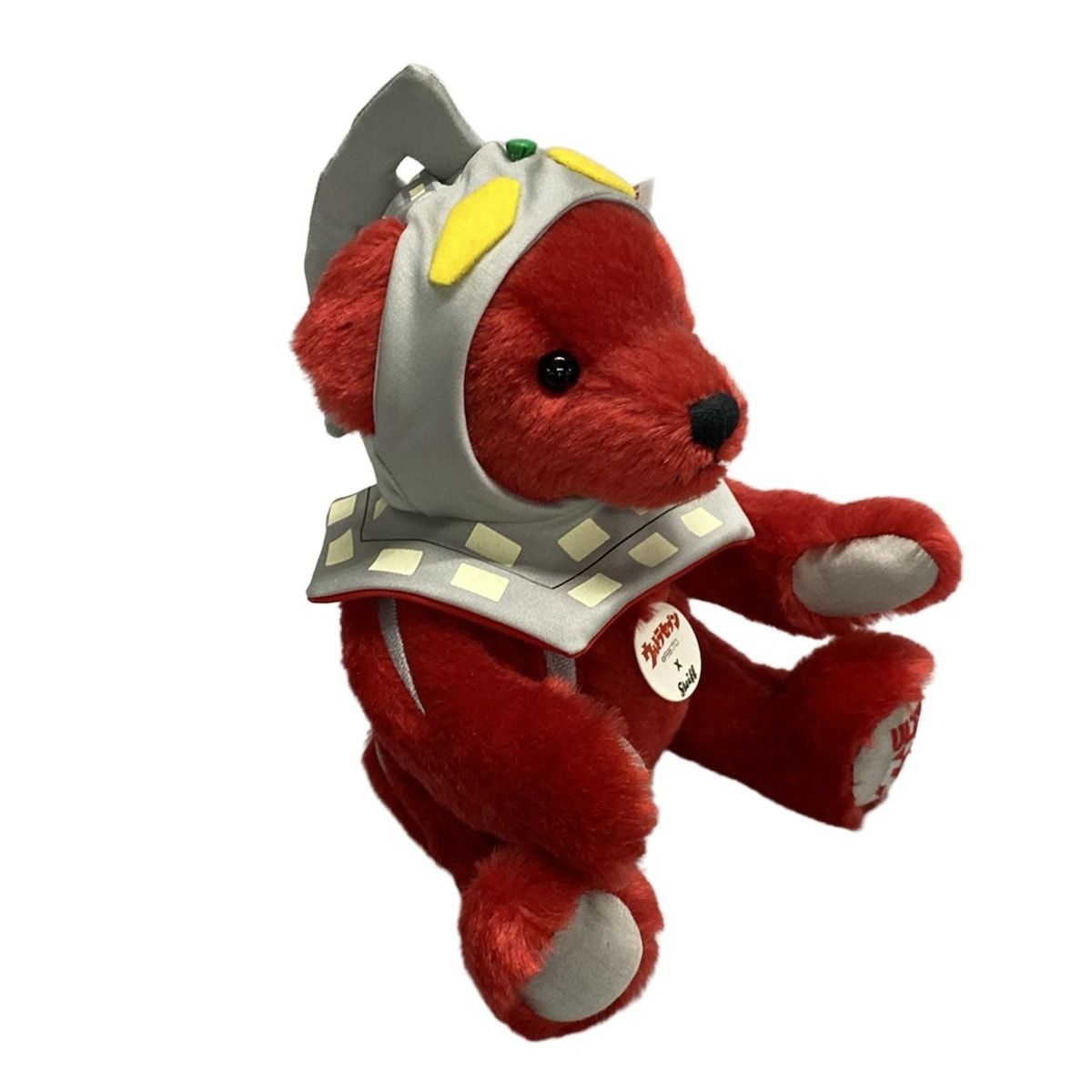 Steiff(シュタイフ) ぬいぐるみ美品 - レッド×グレー×マルチ