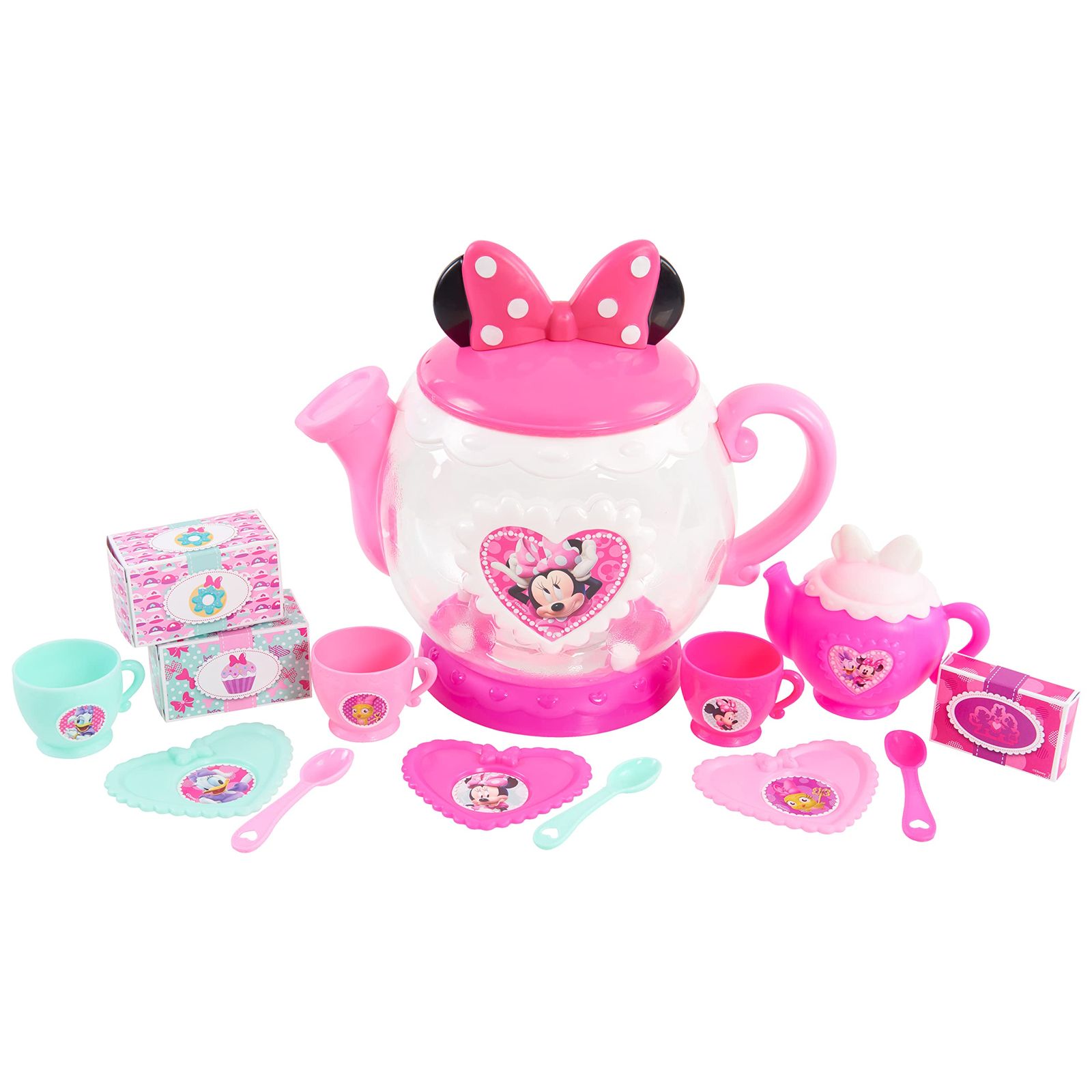 ミニーハッピーヘルパー Terrific ティーポットセット マルチカラー Minnie Mouse Terrific Teapot， Kids Pretend Play Tea Set 【並行輸入品】 