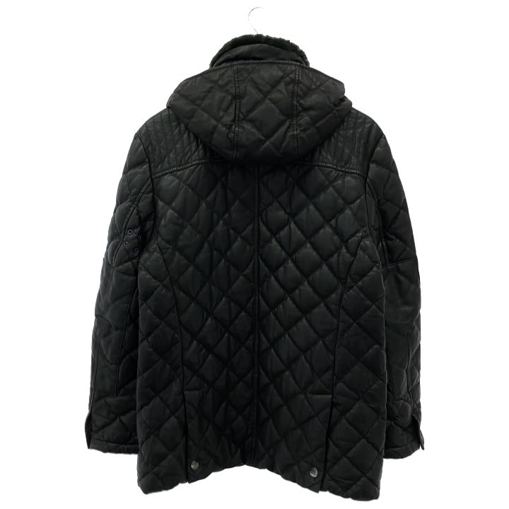 PS Paul Smith (ピーエスポールスミス) ムートンカラーラムレザーキルティングダウンジャケット PP-99184*-53606 ブラック L メンズ PS Paul Smith (ピーエスポールスミス)ムートンカラー