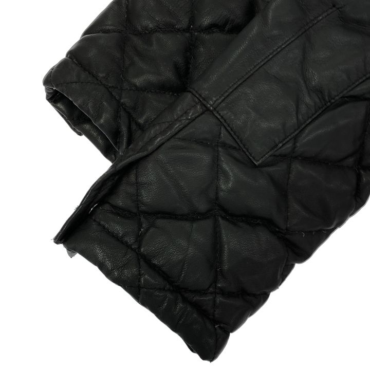 PS Paul Smith (ピーエスポールスミス) ムートンカラーラムレザーキルティングダウンジャケット PP-99184*-53606 ブラック L メンズ PS Paul Smith (ピーエスポールスミス)ムートンカラー