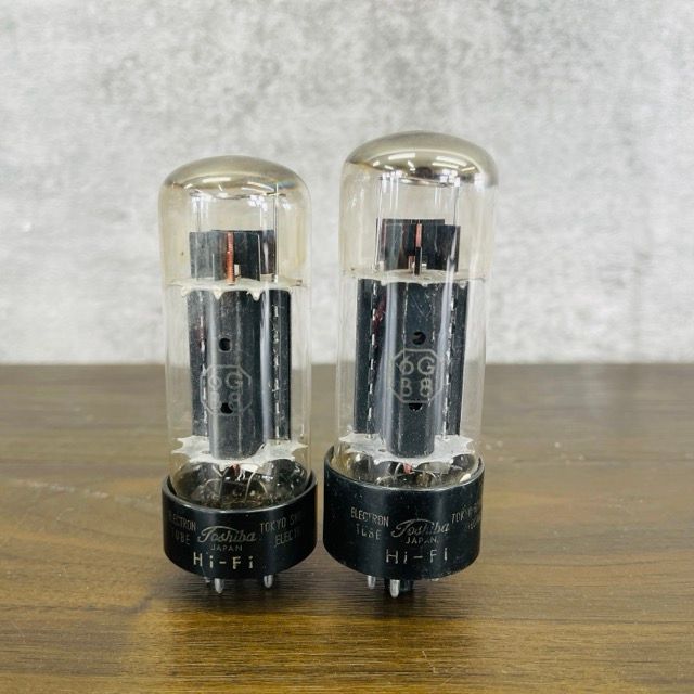 未チェック 東芝 真空管 6GB8 2本セット 6G-B8 TOSHIBA エレクトロン