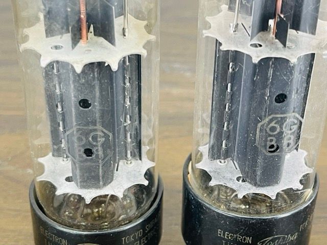 動作未確認 Toshiba 6GB8 真空管 2本セット 未チェック 東芝 真空管 6GB8 2本セット 6G-B8 TOSHIBA エレクトロン