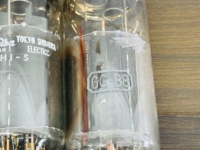 未チェック 東芝 真空管 【中古】TOSHIBA 6GB8 3本セット 通測用 Hi-S