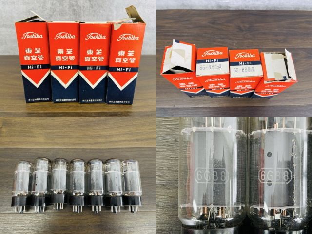 未チェック 東芝 真空管 6G-B8 7本セット TOSHIBA Hi-Fi 6GB8