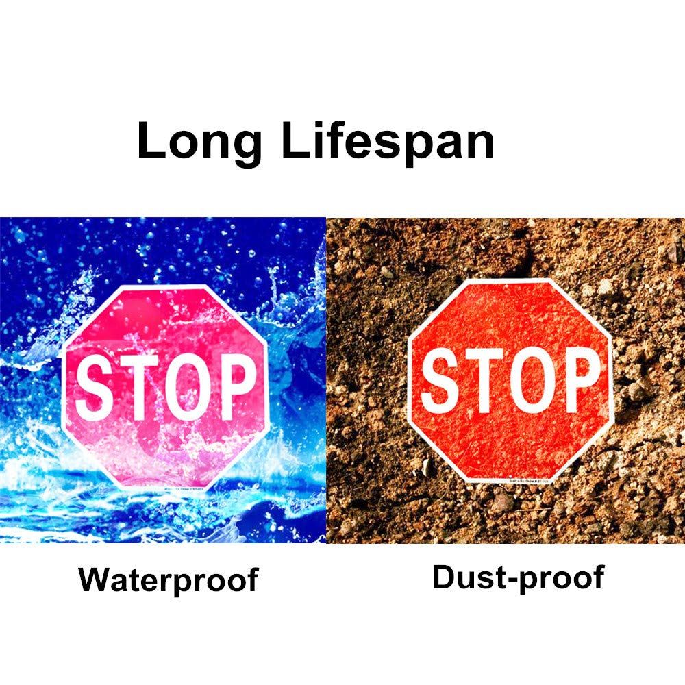 Minton ストップサイン 道路交通警告反射サイン 12インチ x 12インチ