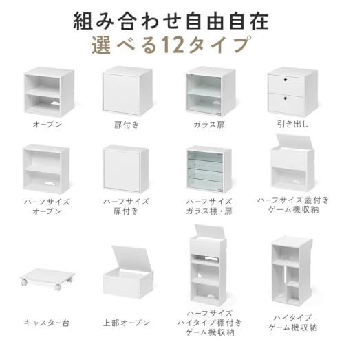  イーサプライ キューブ型収納ボックス 引き出し 幅35×奥行29.5×高さ35 cm 2段式 推し活収納棚 アクスタ DVD Switch ブラック EZ 1- 彡 1 ea 82 dac キャニスター その他 キッチン 食器