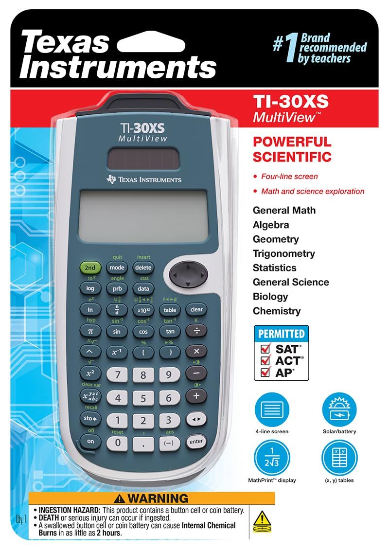 Texas Instruments TI30 X SMV – TI-30 X S マルチビュー 16桁 電卓