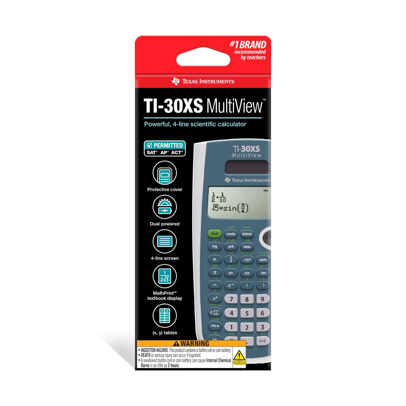 Texas Instruments TI30 X SMV – TI-30 X S マルチビュー 16桁 電卓
