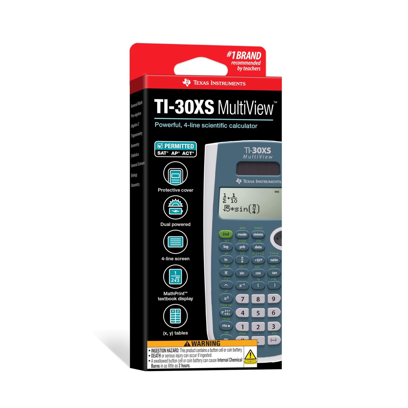 Texas Instruments TI30 X SMV – TI-30 X S マルチビュー 16桁 電卓