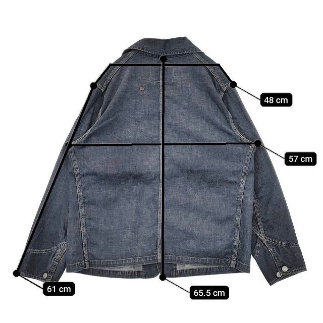 45R/45rpm 麦デニムの908カバーオール（影色納戸 重） 定価58300円