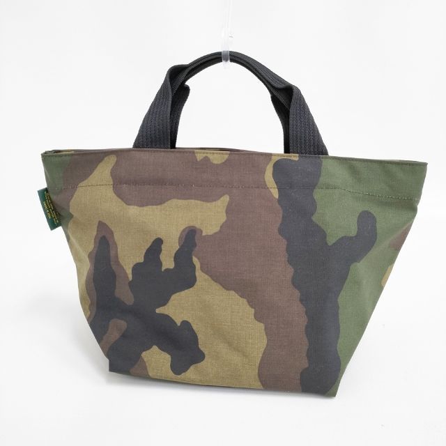 Herve Chapelier カモフラ柄 迷彩 ナイロン 舟形 M 定価30580円 ダブル