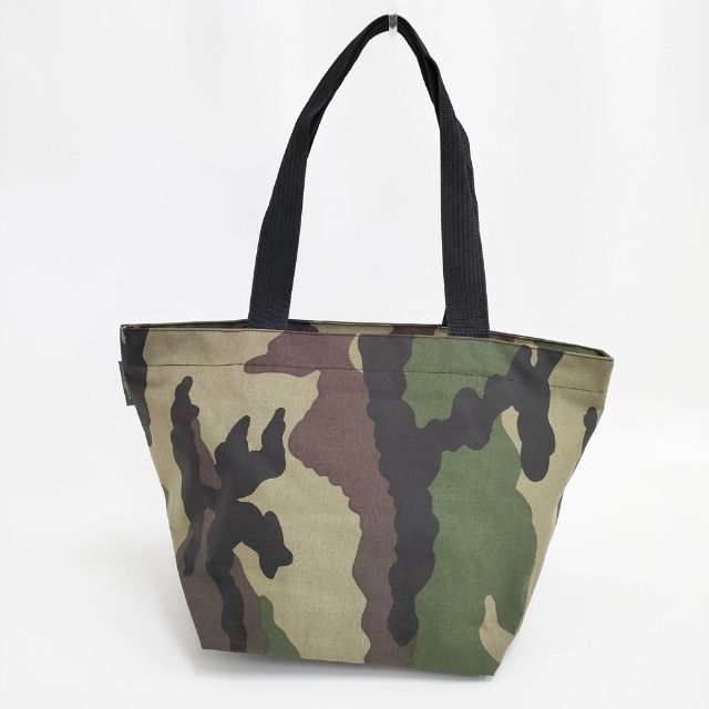 Herve Chapelier カモフラ柄 迷彩 ナイロン 舟形 L 定価33880円 ダブル