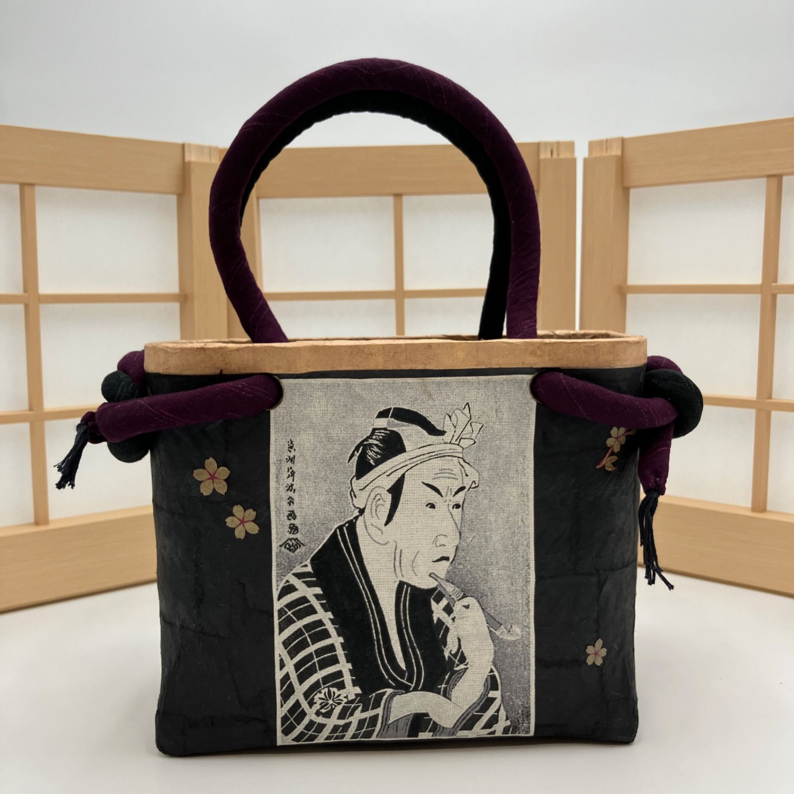 ジャパニーズアートバッグ（一閑張りバッグ No47) - メルカリ