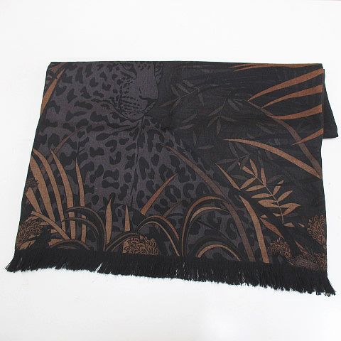 新品未使用　カルティエ　パンテール　ストール ショール　カシシル　非売品 カルティエ Cartier パンテール ヒョウ ストール ショール 灰系