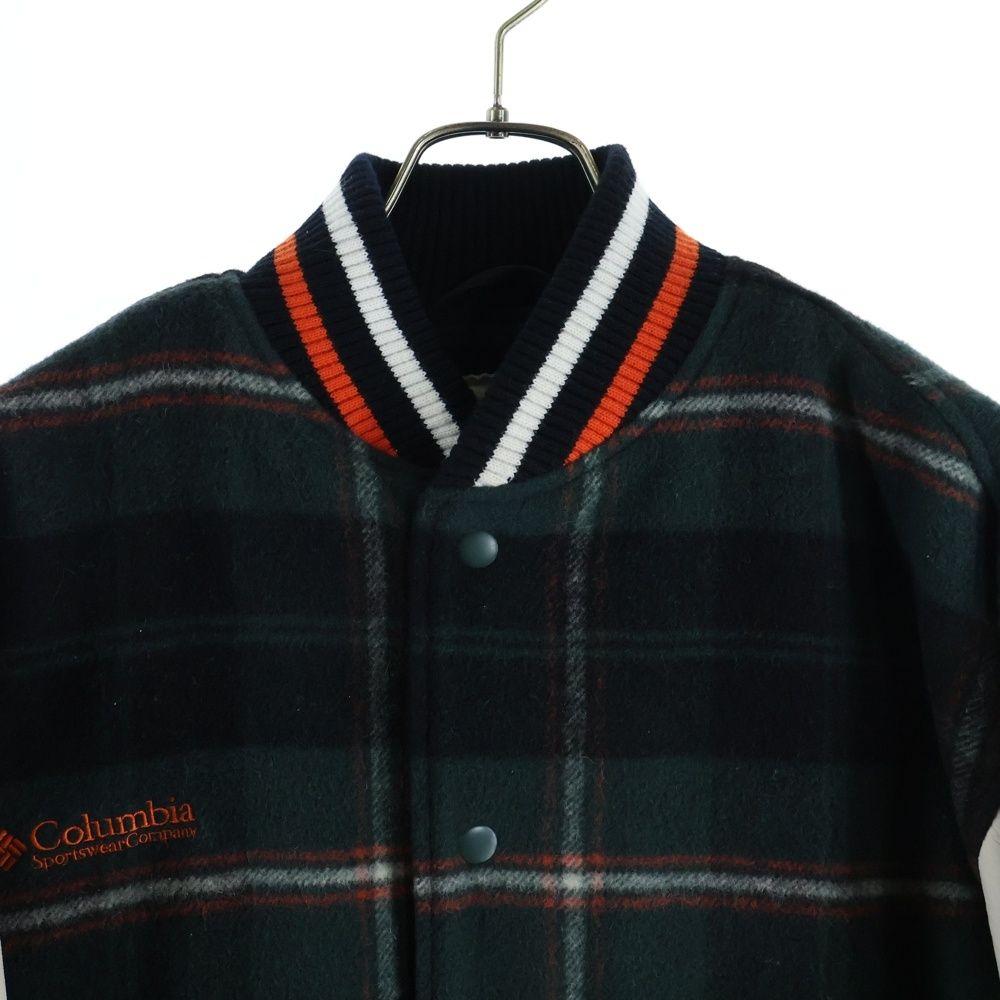 Columbia (コロンビア) 袖レザー ウール スタジャン スタジアム