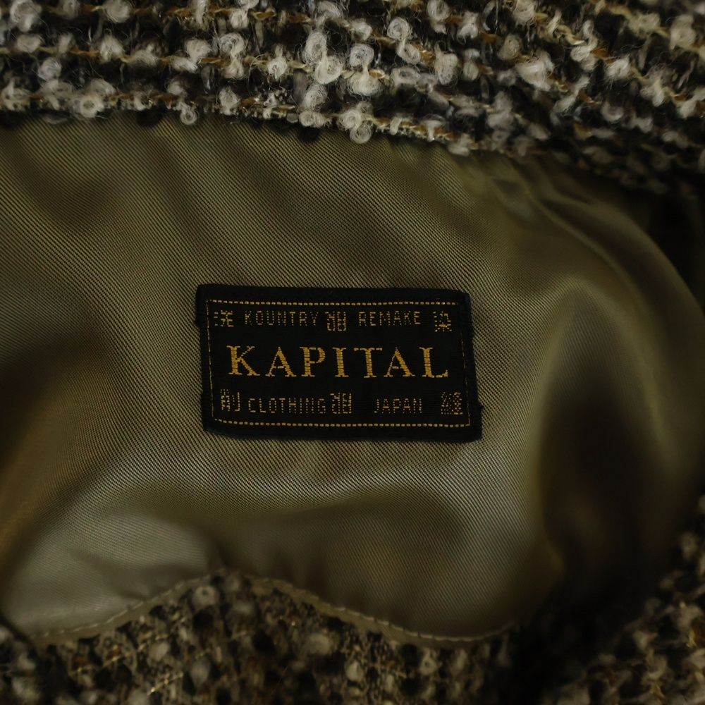 KAPITAL (キャピタル) fancy tweed board shirt ファンシー ツイード