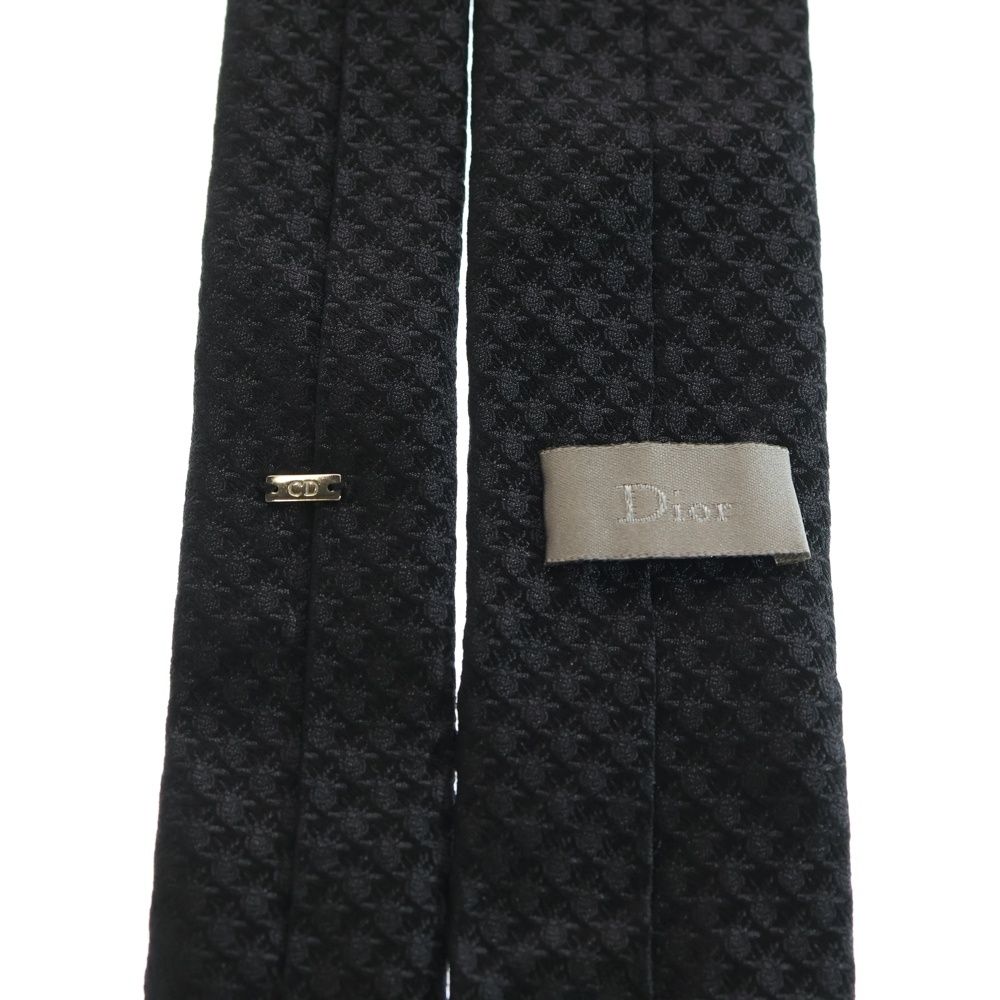 DIOR (ディオール) Bee刺繍 シルク混 ネクタイ ブラック - メルカリ