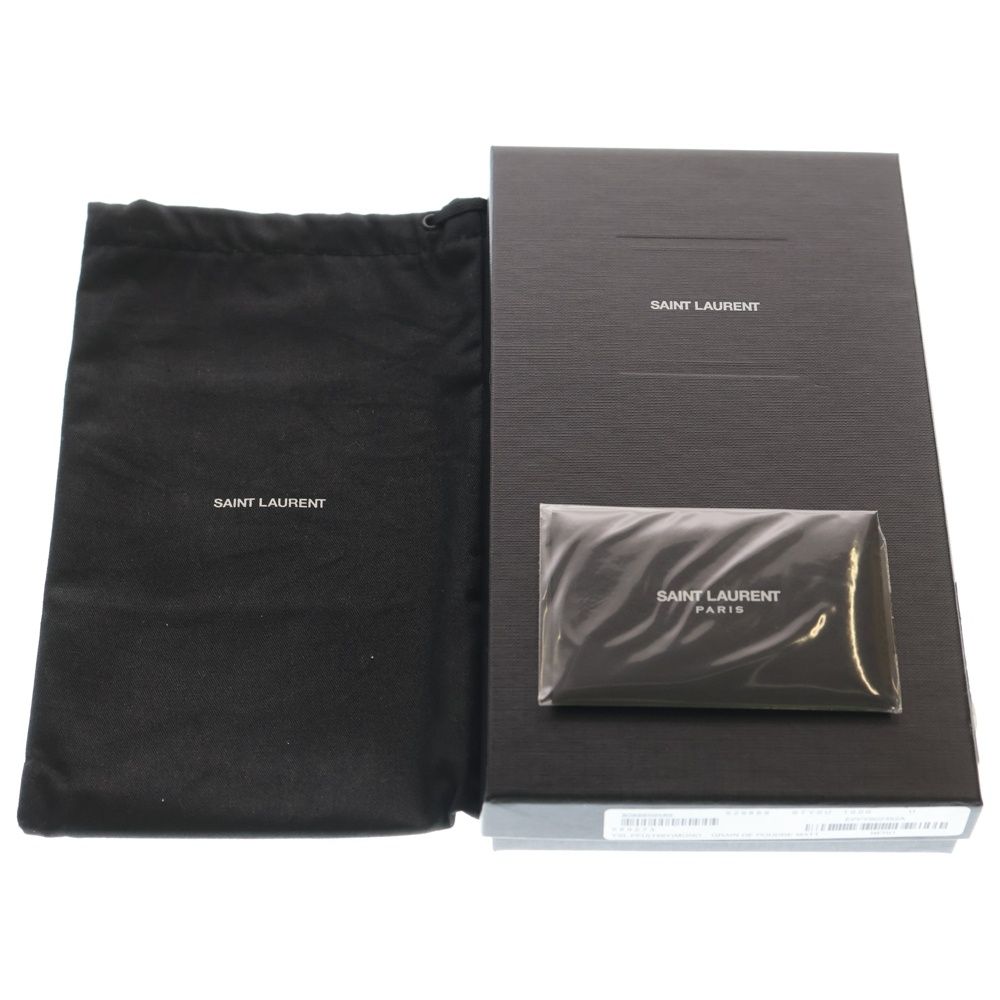 SAINT LAURENT PARIS (サンローランパリ) YSL ラウンドジップ レザー