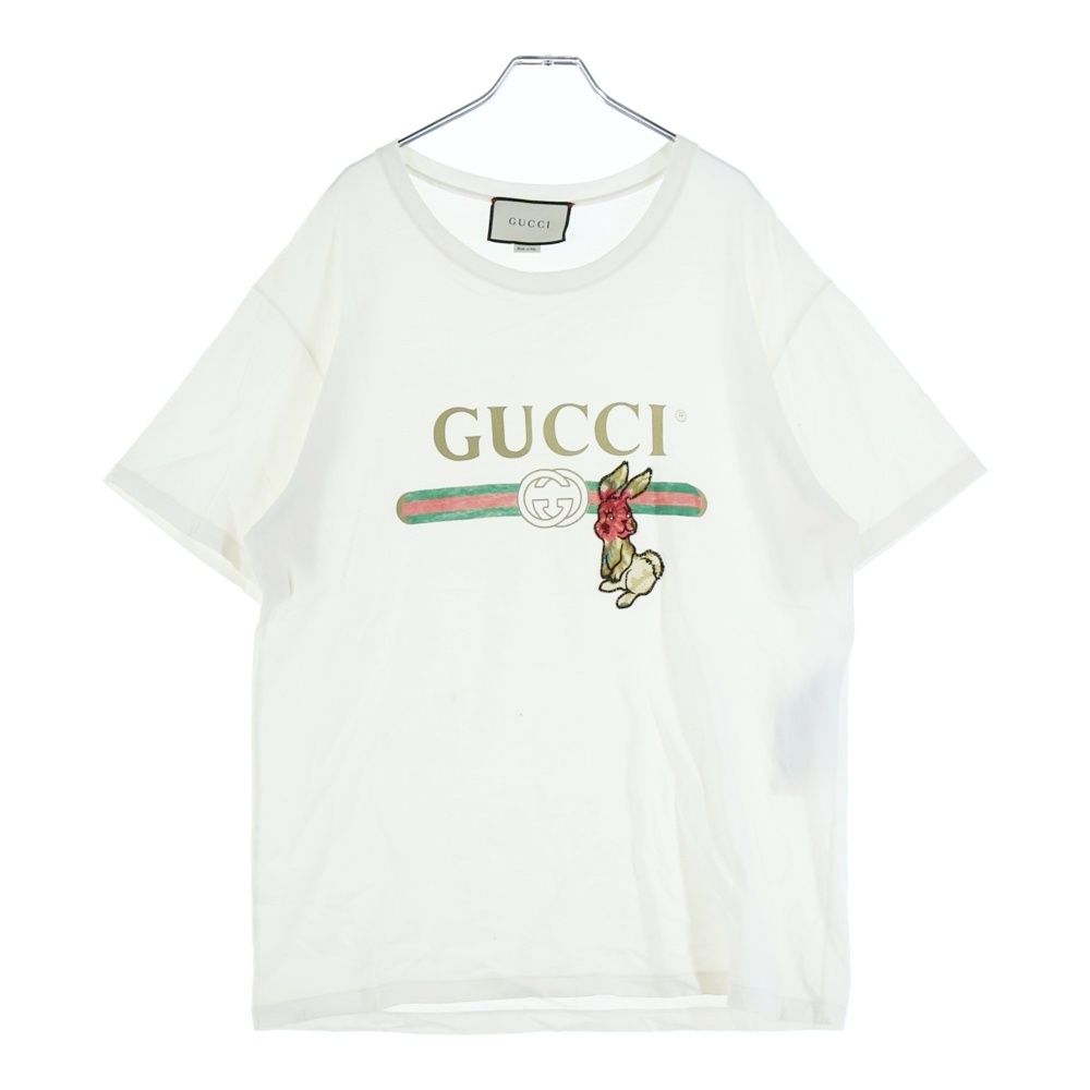 GUCCI (グッチ) 19SS ラビットワッペン 半袖Tシャツ カットソー