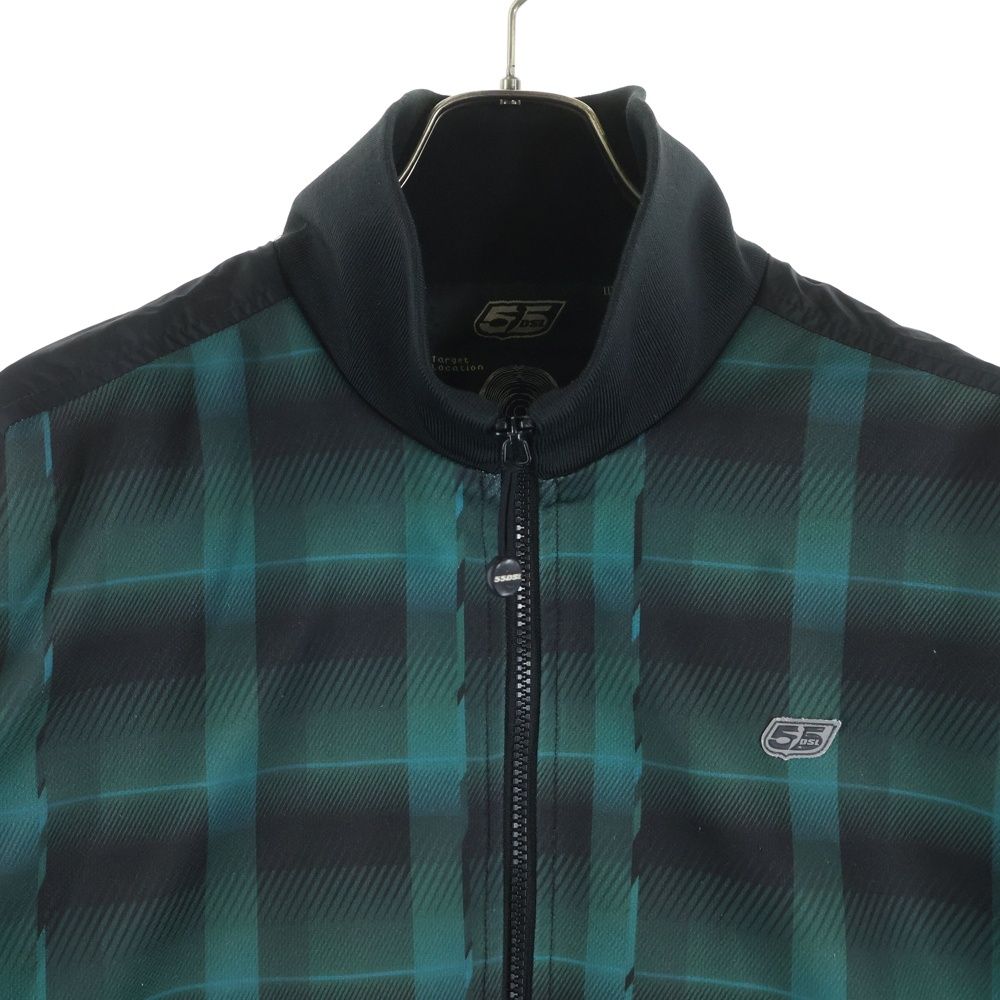 55DSL (フィフティファイブディーゼル) チェック柄 ジップアップ