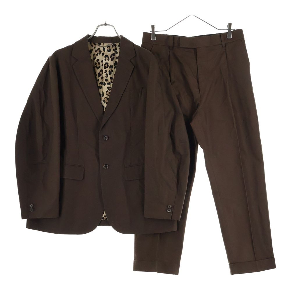 ワコマリア　ダークブラウン　セットアップ WACKO MARIA (ワコマリア) UNCONSTRUCTED JACKET/PLEATED TROUSER TYPE