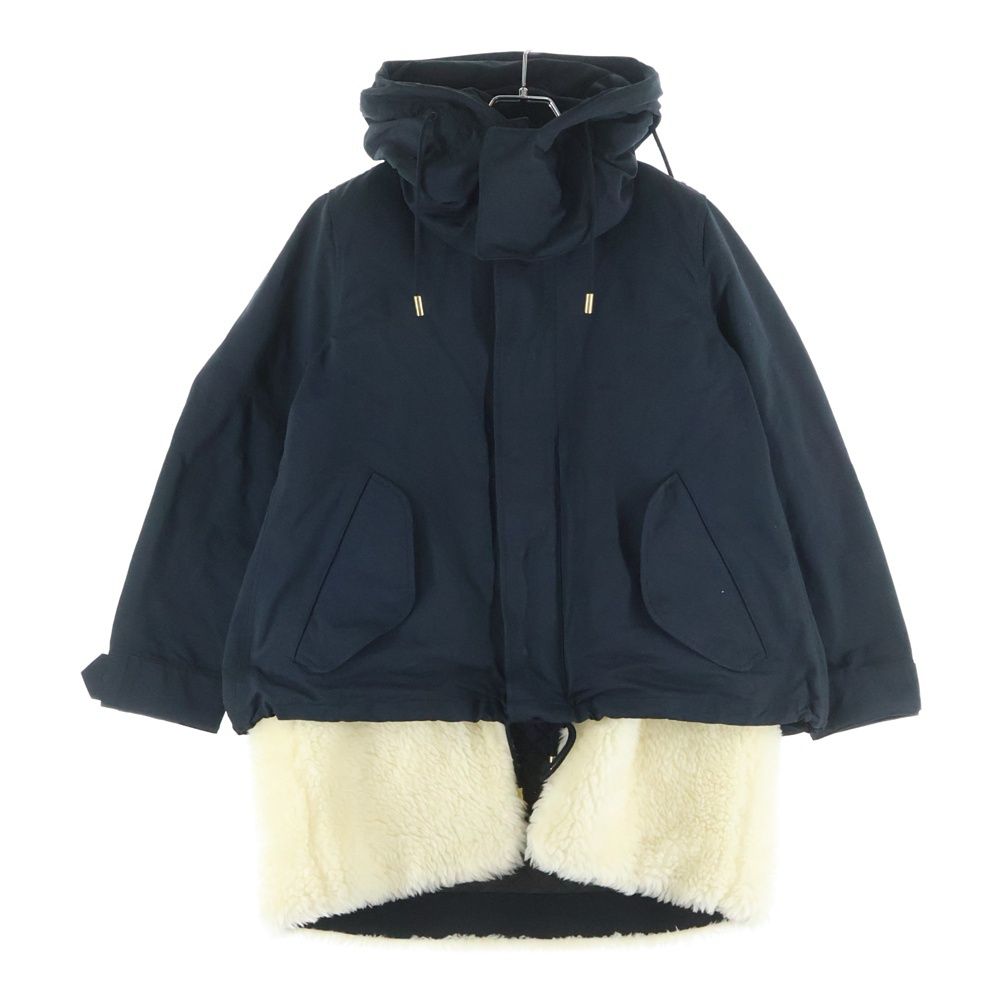 THE RERACS (ザ リラクス) ボアベストライナーモッズコート ブラックx