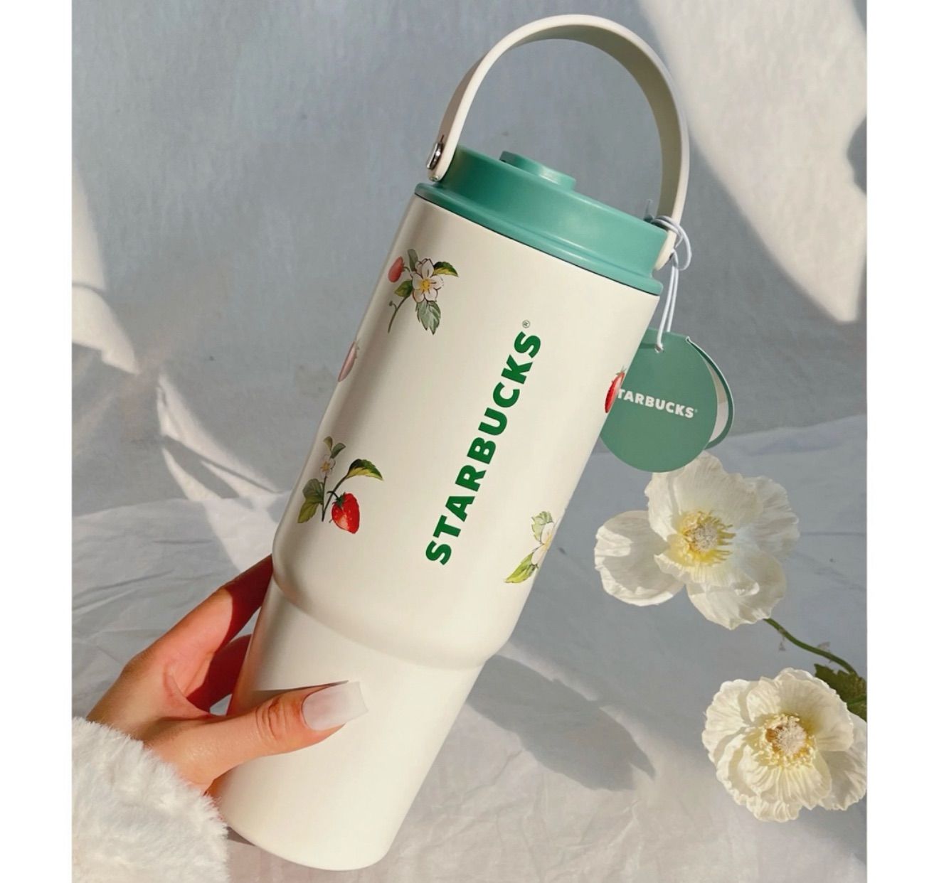 スターバックス ステンレスタンブラー うさぎ いちご 2way - メルカリ