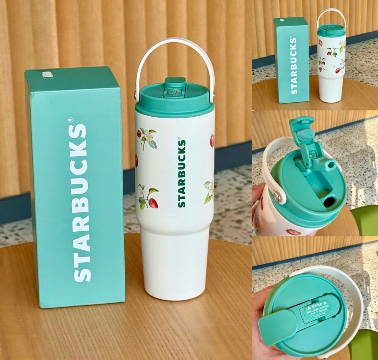 スターバックス ステンレスタンブラー うさぎ いちご 2way - メルカリ