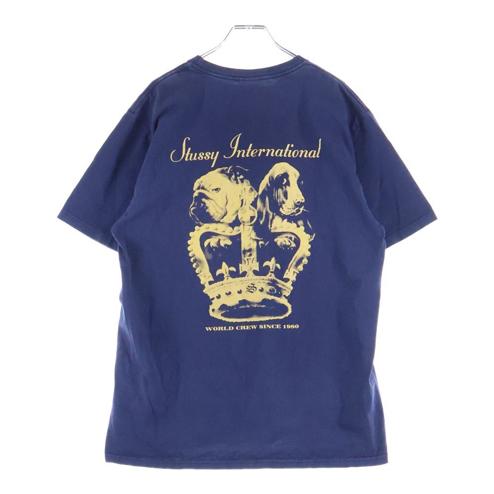 ステューシー　復刻　クラウン　カットソー STUSSY (ステューシー) Dog Crown Tee ドッグクラウン 半袖Tシャツ