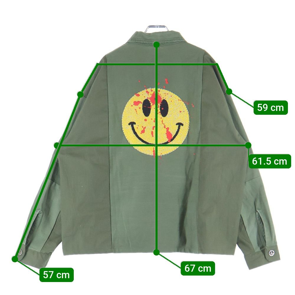 24AW レディメイド ミリタリー シャツ ジャケット READYMADE レディメイド FW24 UTILITY SHIRT / KHA - NUBIAN