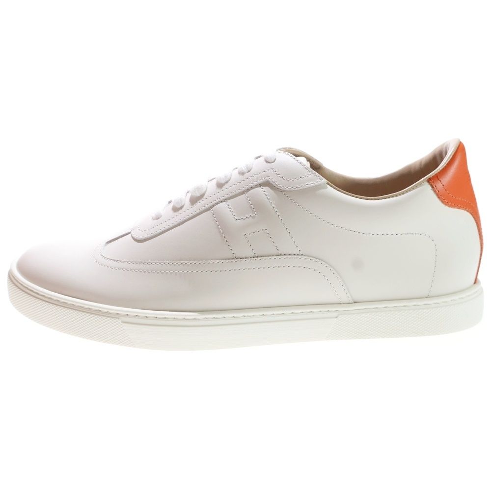 HERMES (エルメス) クイッカー Hロゴ レザーローカットスニーカー