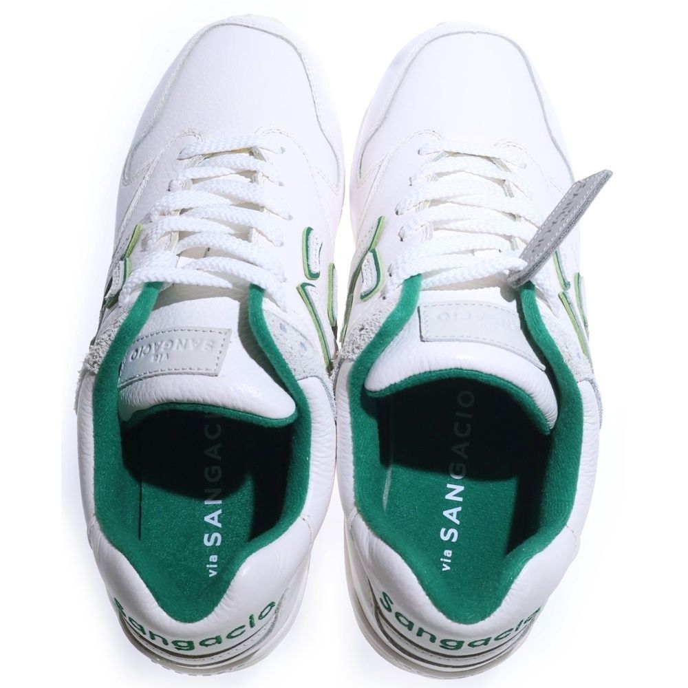Sangacio ライトグリーン スニーカー SNAP SHOT】 にゅBONSAI『BRANDALISED』 BONSAIグリーンと職人仕立ての