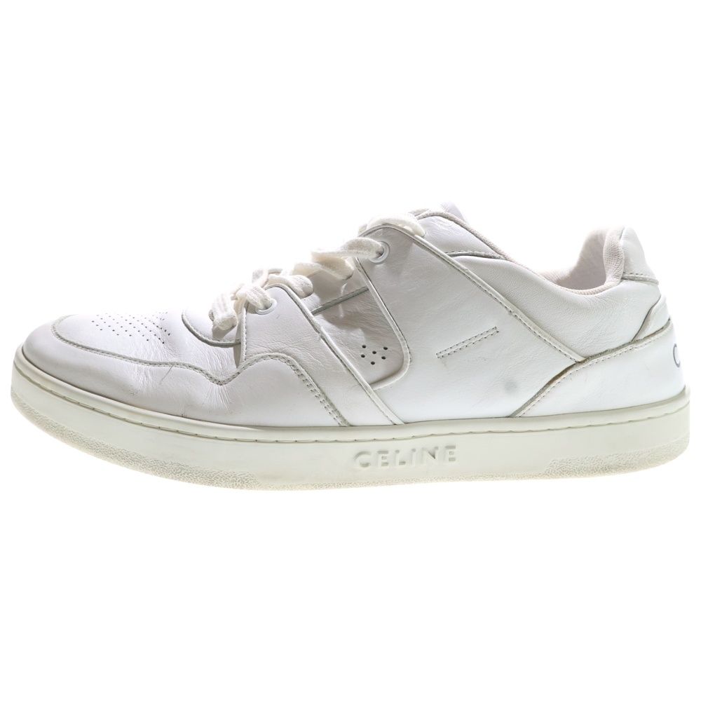 CELINE (セリーヌ) レザー ローカットスニーカーシューズ ホワイト CT
