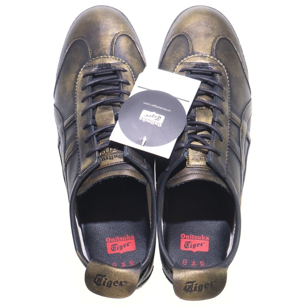 Onitsuka Tiger オニツカタイガー MEXICO 66 DELUXE ローカットスニーカー ブラック/ゴールド US9/27cm 1181A604-002 Onitsuka Tiger (オニツカタイガー) MEXICO 66 DELUXE ローカット