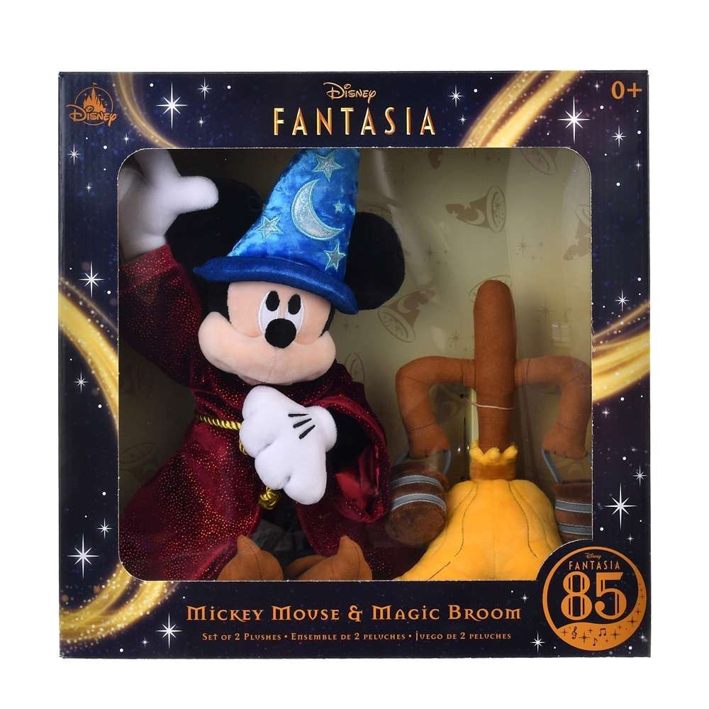 Disney FANTASIA 85TH ぬいぐるみキーチェーン　ミッキーホウキ 公式】ディズニーストア.jp | ミッキー＆ホウキ ぬいぐるみ セット