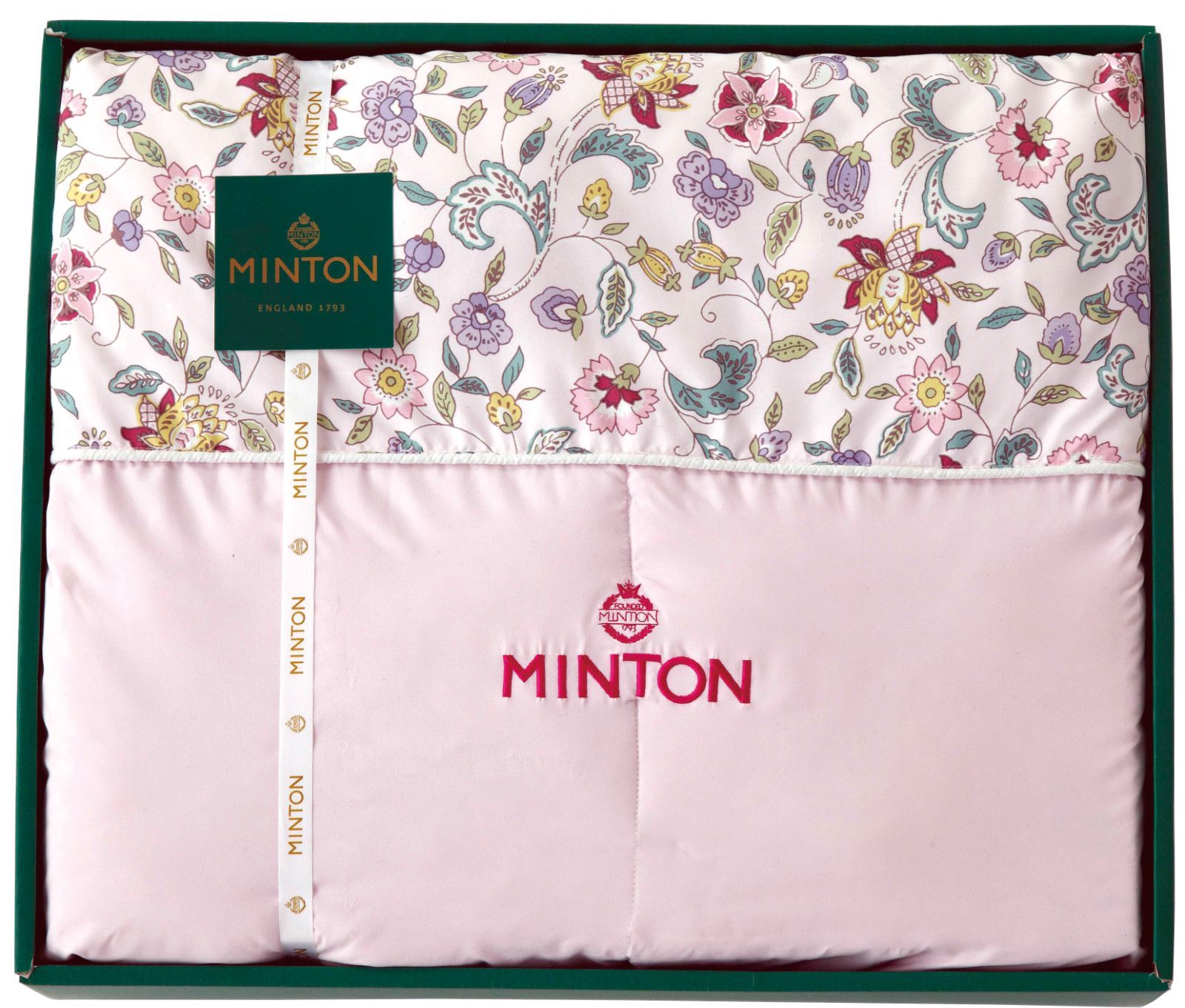 ミントン シルク混肌掛けふとん ピンク MNSF40801 サイズ（約）：150