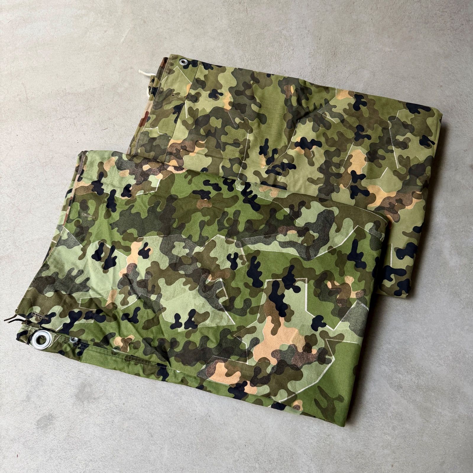 50s アメーバカモ 西ドイツ軍幕 フルセット リバーシブル パップテント