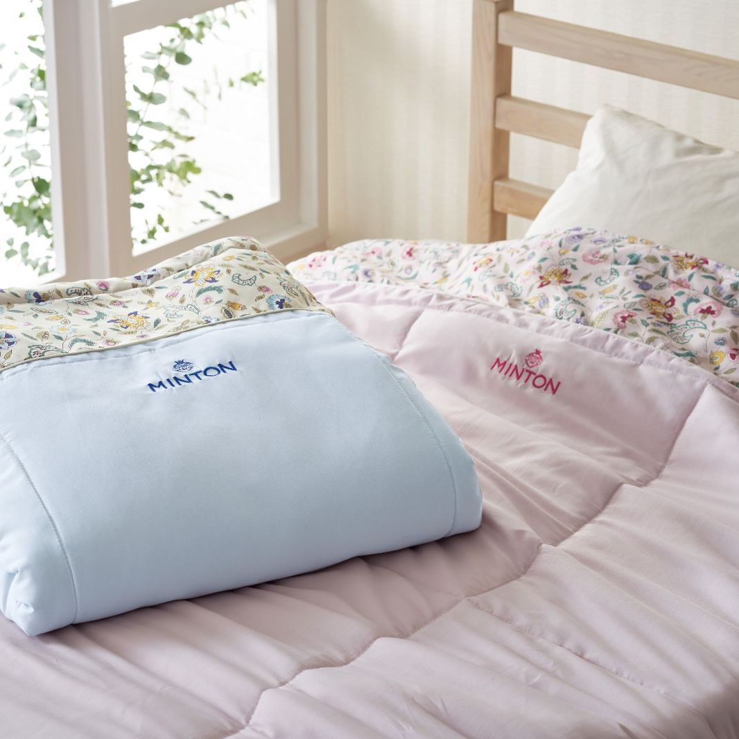 ミントン シルク混肌掛けふとん2P MNSF41602 サイズ（約）：150×200cm