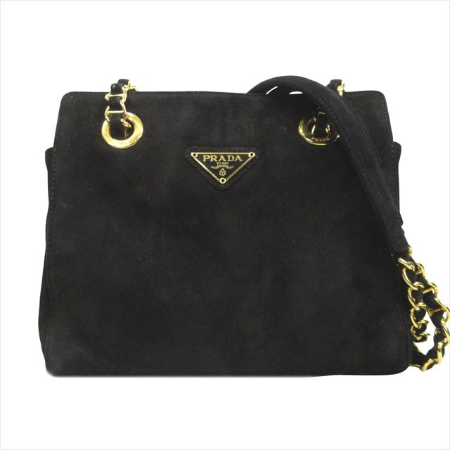 美品 プラダ PRADA 90's スエードレザー ショルダー バッグ 鞄