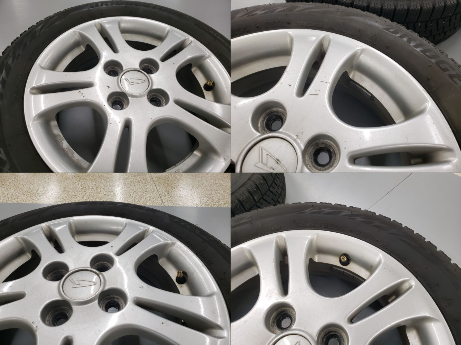 すぐ使えます ダイハツ純正 14in 4.5j +45 100/4H 7分8分