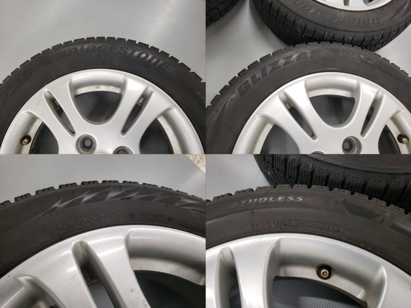 すぐ使えます ダイハツ純正 14in 4.5j +45 100/4H 7分8分
