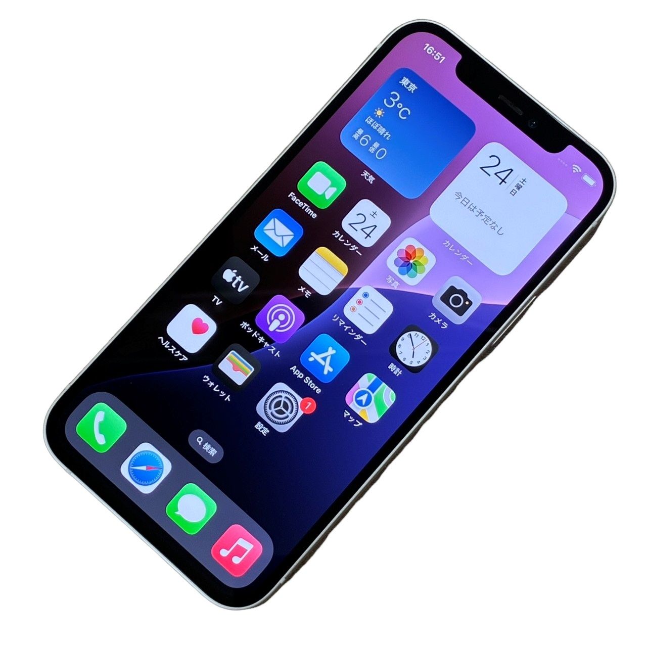 SIMフリー Apple iPhone 12 128GB MGHV3J/A au ○判定 ホワイト
