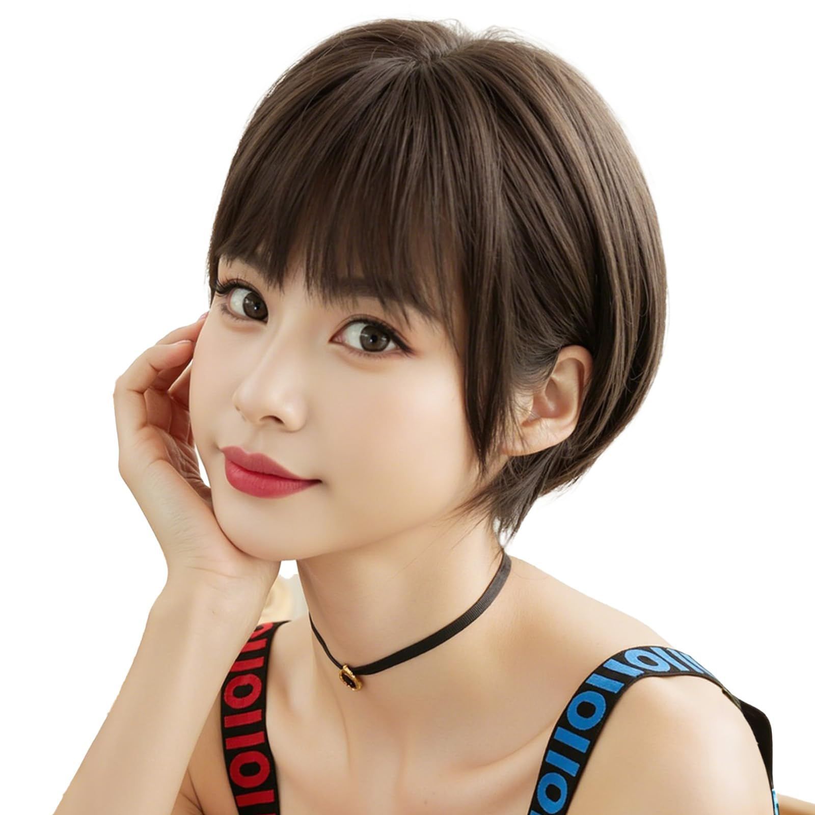 特価 ショート ボブ ウィッグ ブラウン フルウィッグ レディーズ 自然