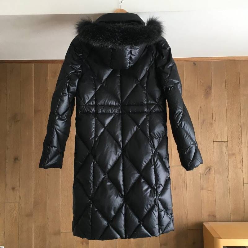 美品 BURBERRY LONDON バーバリーロンドン 高級 ファー ロング ダウン