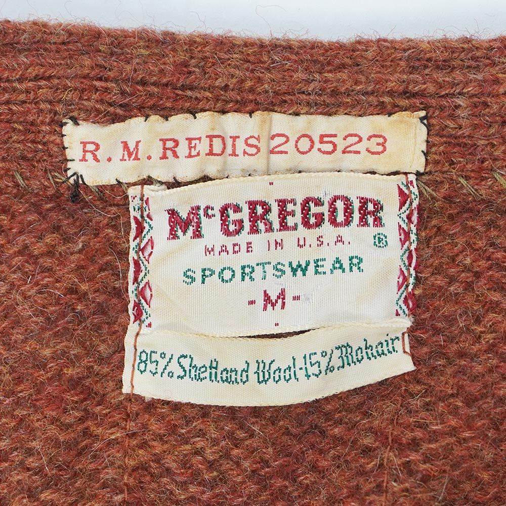 マクレガー McGREGOR 60s 60年代 モヘアカーディガン ポケット付き