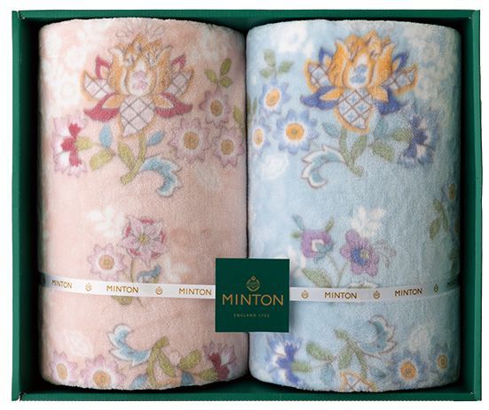 ミントン ポリエステル毛布2P MNPE21022 サイズ（約）：140×200cm